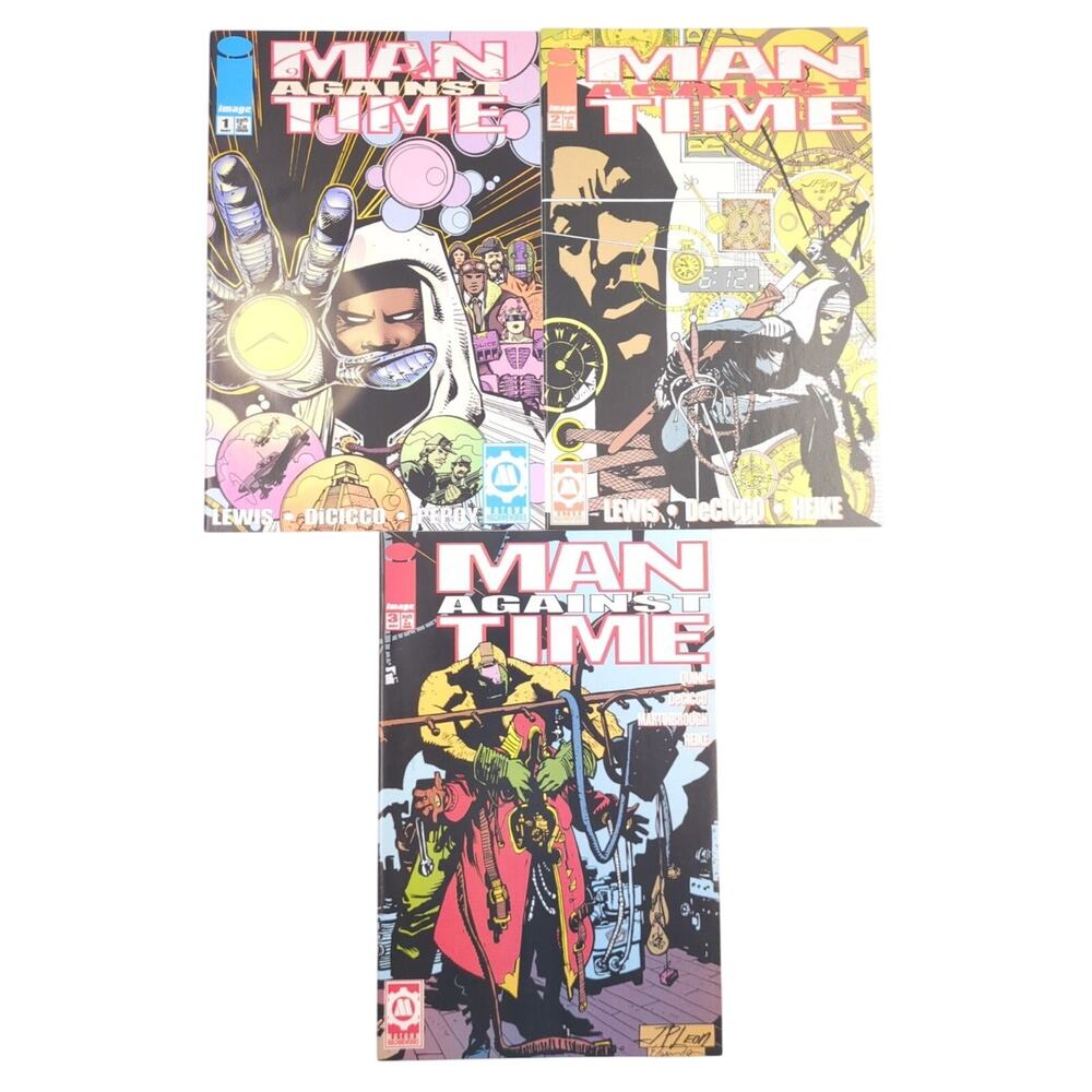 Man Against Time Image Comics Lot 1 2 3 1996 Run Motown Machineworks